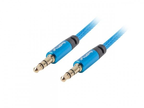 Lanberg Premium - Audiokapel - stereo mini-jackstik han til stereo mini-jackstik han - 3 m - blå