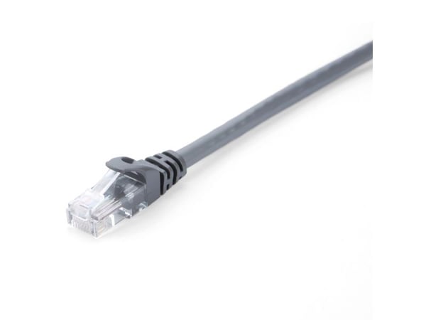 V7 - Koblingskabel - RJ-45 (hann) til RJ-45 (hann) - 1 m - UTP - CAT 6 - formstøpt, uten hindringer - svart