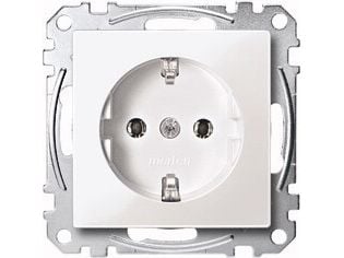 Merten MEG2301-0419, CEE 7/3, CEE 7/4, Valkoinen, Termoplastinen, 250 V, 16 A