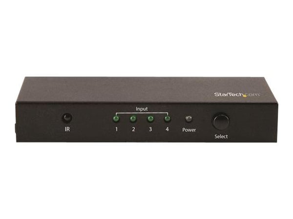 Startech HDMI 2.0 Switch - 4 Port - 4K 60Hz - HDMI Automatic Video Switch Box - Multi Port Hub w/ 1 In 4 Out Functionality (VS421HD20) - Video/audi...