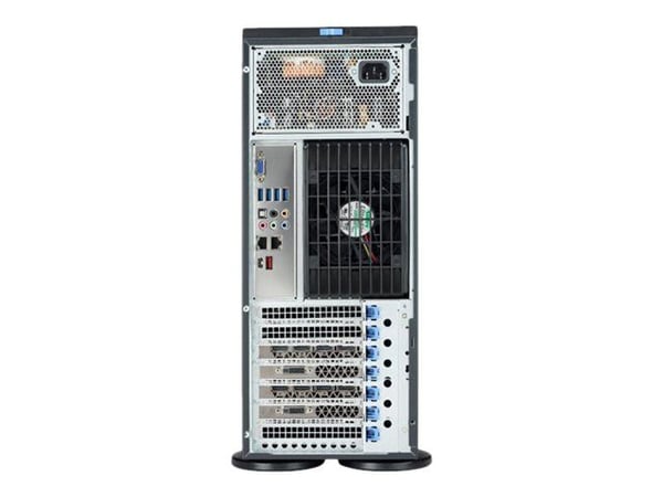 Supermicro SuperServer 7049A-T - Server - tower 4U - toveis - ingen CPU - RAM 0 GB - SATA - hot-swap 3.5" brønn(er) - uten HDD - AST2500 - Gigabit ...