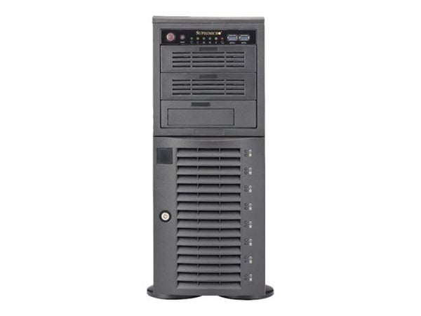 Supermicro SuperServer 7049A-T - Server - tower 4U - toveis - ingen CPU - RAM 0 GB - SATA - hot-swap 3.5" brønn(er) - uten HDD - AST2500 - Gigabit ...