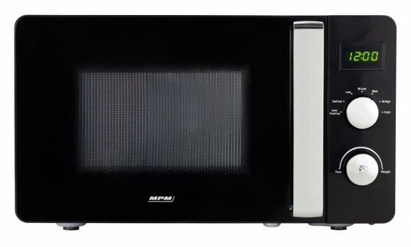 MPM 20-KMG-03, Bänkdiskmaskin, Enbart mikrovågsugn, 700 W, Rotations-, Svart, Svart