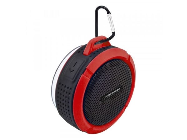 Esperanza COUNTRY - Høyttaler - for bærbar bruk - trådløs - Bluetooth - 3 watt - svart, rød
