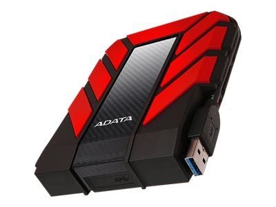 ADATA HD710P - Harddisk - 2 TB - ekstern (bærbar) - 2.5" - USB 3.1 - rød