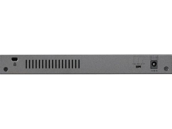NETGEAR GS108PP - Switch - 8 x 10/100/1000 (PoE+) - stasjonær, rackmonterbar, veggmonterbar - PoE+ (123 W) - DC-strøm