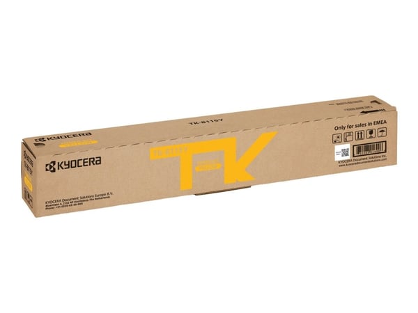 KYOCERA TK-8115Y, 6000 sivua, Keltainen, 1 kpl KYOCERA TK-8115Y, 6000 sivua, Keltainen, 1 kpl
