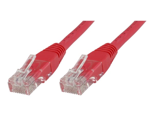 MicroConnect - Nettverkskabel - RJ-45 (hann) til RJ-45 (hann) - 3 m - UTP - CAT 6 - halogenfri - rød