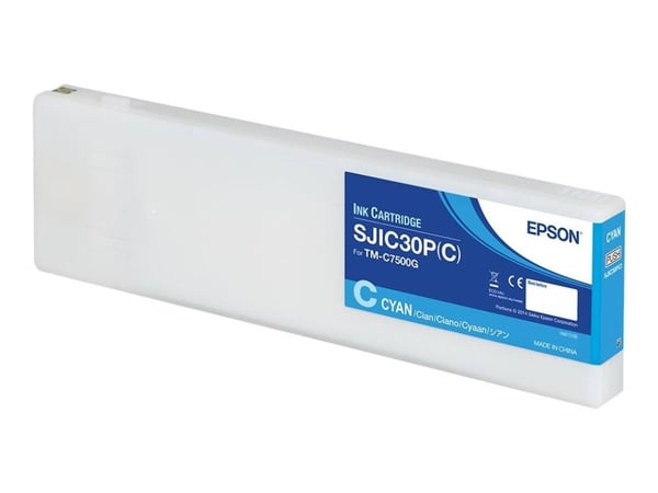 Epson SJIC30P(C): Ink cartridge for ColorWorks C7500G (Cyan), Syaani, 1 kpl