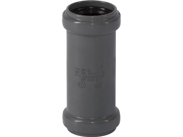 32 mm Liukuholkki tyhjennys PP harmaa