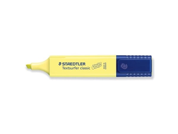 Tekstmarker Staedtler 364 pastel lys gul Textsurfer Classic - (10 stk.)