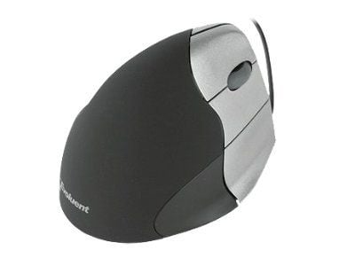 Evoluent VerticalMouse 3 Rev. 2 - Vertikal mus - høyrehendt - optisk - 5 knapper - kablet - USB