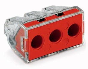 Wago 773-173, Röd, Transparent, 41 A, 400 V, 25,6 mm, 14,2 mm