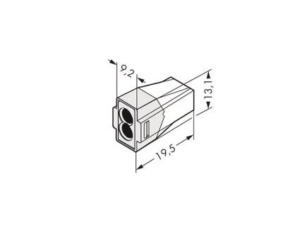 Wago 773-602, Gjennomsiktig, Hvit, 400 V, 32 A, RoHS, 1,48 g, 9,2 mm