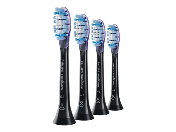 Philips Sonicare G3 Premium HX9054 Gum Care - Extra tandborsthuvud - till tandborste - svart (paket om 4)
