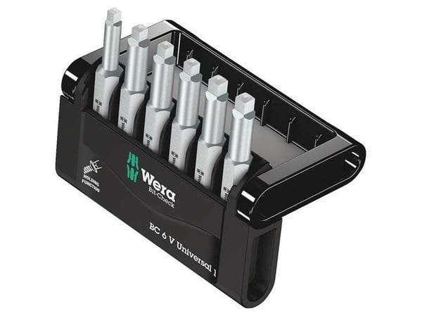 Wera Bit-Check, 6 stykker, firkant, 1, 2, 3, 1x # 1x50 mm 3x # 2x50 mm 2x # 3x50 mm