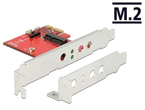 Delock - Lagringskontroller - M.2 - M.2-kort - lav profil - PCIe x1, USB 2.0
