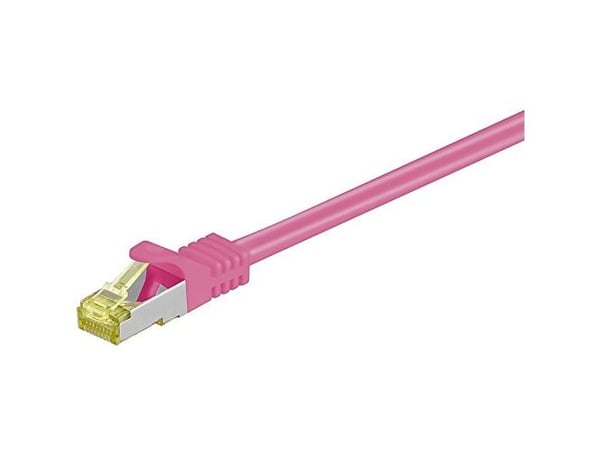 Goobay 91569, 0,25 m, Cat7, S/FTP (S-STP), RJ-45, RJ-45, Magenta