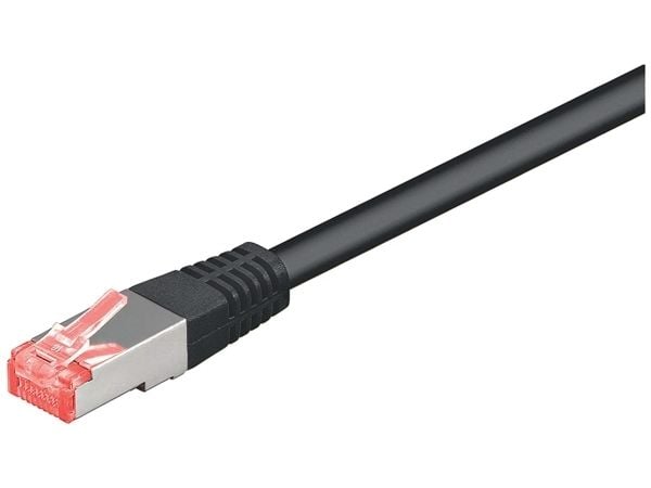 Goobay CAT 6-3000 SSTP PIMF Svart 30m, 30m