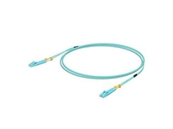 Ubiquiti UniFi - Koblingskabel - LC multimodus (hann) til LC multimodus (hann) - 0.5 m - fiberoptisk - dupleks - 50 / 125 mikroner - OM3 - turkis