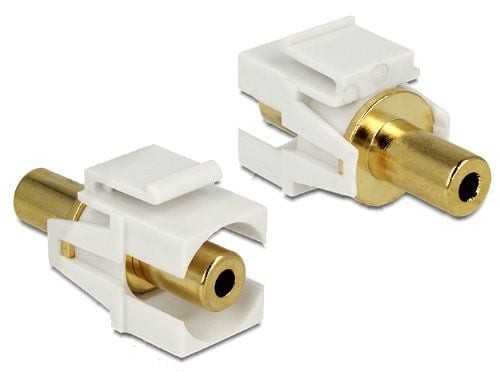 DeLOCK 86336, Kulta, Valkoinen, 3.5mm, 3.5mm, Kulta, 36 mm, 21 mm