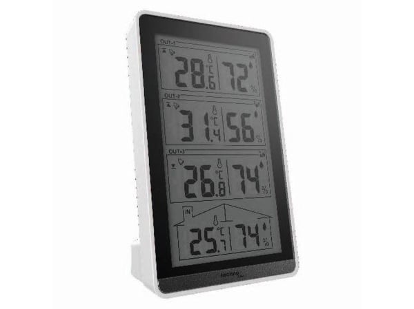 Technoline WS 7060, Sølv, Inne hygrometer, Inne Termometer, Utendørs Fuktighetsmåler, Utendørs Barometer, F, °C, Batteri, 82 mm, 41 mm