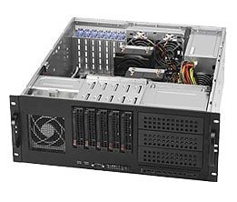 Supermicro SC842 TQC-668B - Rackmonterbar 4U - utvidet ATX (E-ATX) - SATA/SAS - hot-swap 668 watt - svart - USB