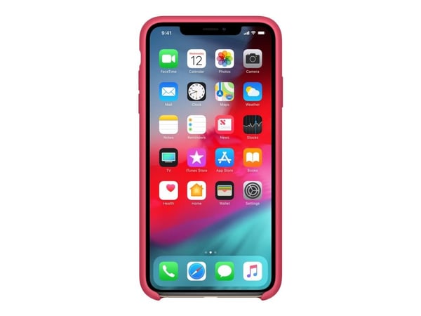 Apple - Baksidedeksel for mobiltelefon - silikon - hibiskus - for iPhone XS Max