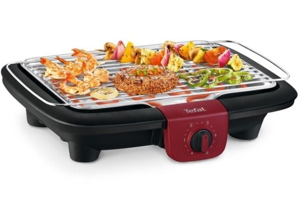 Tefal BG90E5, Svart, Röd, Termoplast, Bordsskiva, Rotations-, Galler, 368 mm