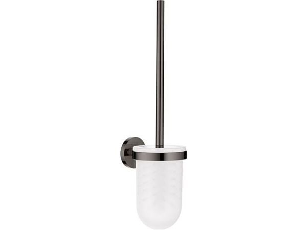 Grohe Essentials væghængt toiletbørste med holder i glas - Poleret Hard Graphite