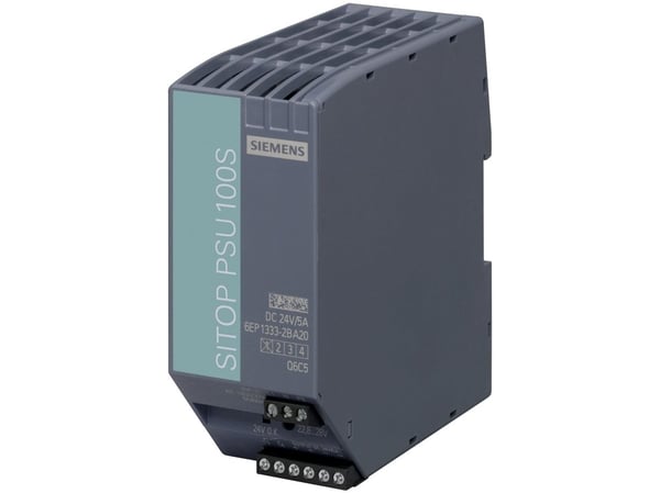 Siemens SITOP PSU100S - Strømforsyning (DIN-skinnemonterbar) - AC 120/230 V - 144 watt - enkeltfase