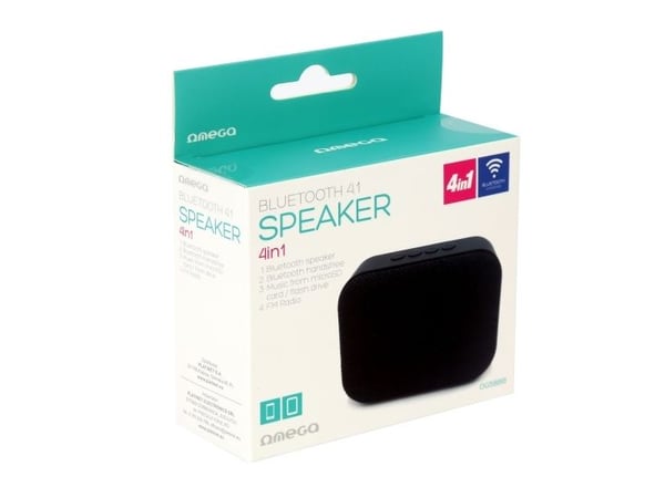 Omega OG58BB, 3 W, 20 - 20000 Hz, 80 dB, Trådløs, Sort, Nettbrett/Smarttelefon