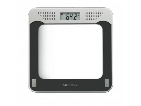 Medisana Digitaalinen henkilövaaka PS 425 Punnituskapasiteetti (max.)=180 kg Musta, harmaa, lasi (40448)