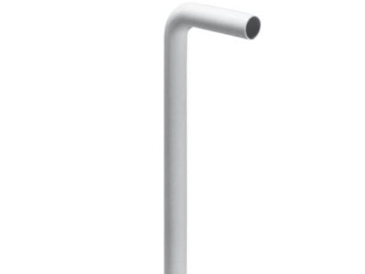 Afløbsrør hvid ø32x300x900mm - 90° vinkel u/roset ABS
