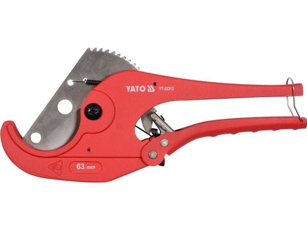 Yato YT-22312, Rørkutter, Rustfritt stål, Sort, Rød, 6,3 cm