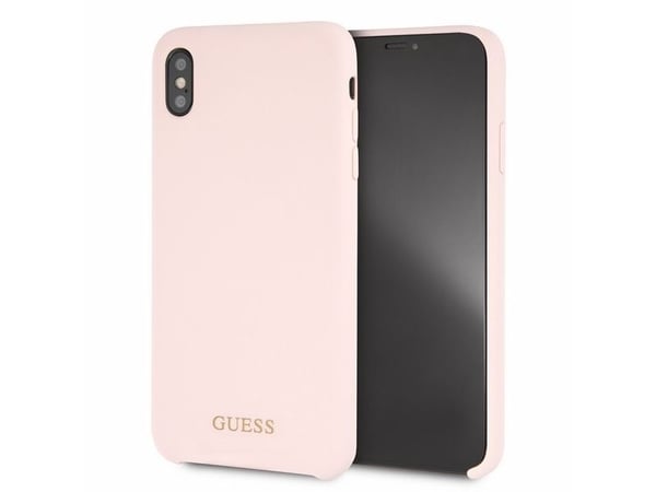 Guess GUHCI65LSGLLP iPhone Xs Max light pink hard case Silicone