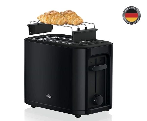 Braun PurEase HT3010 BK - Brødrister - 2 skive - 2 Spor - svart