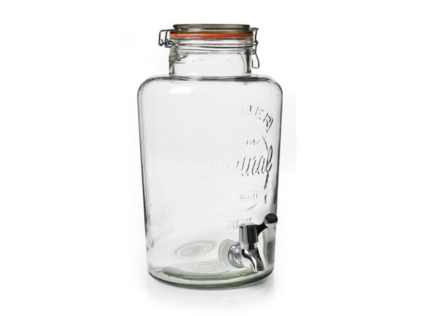 Glasbeholder med taphane Kilner 5 ltr Ø18.2xH31.5 cm,stk