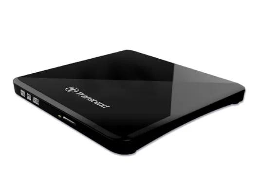 Transcend 8X DVDS-K - Platestasjon - DVD±RW (±R DL) / DVD-RAM - 8x/8x/5x - USB 2.0 - ekstern - svart