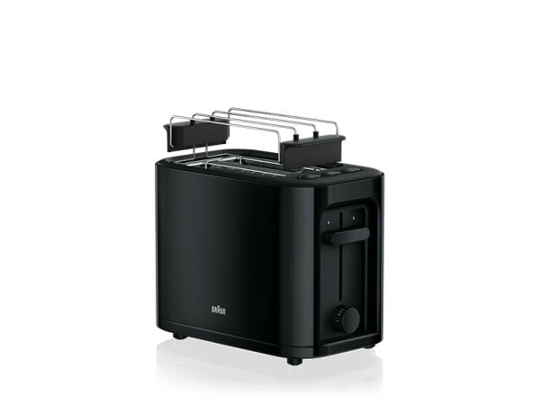 Braun PurEase HT3010 BK - Brødrister - 2 skive - 2 Spor - svart