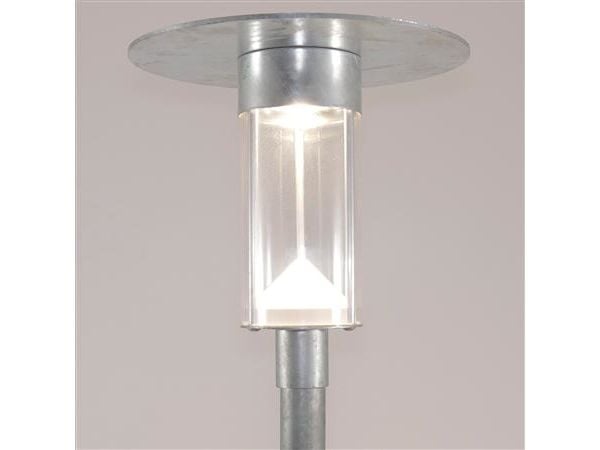 DeKaLED G5 puistovalaisin f/Ø60mm masto Galvanoitu LED DLM ES 18W 3K 1696Lm KL II 5M kaapeli 230V IP56 IK10 PROFESSIONAL