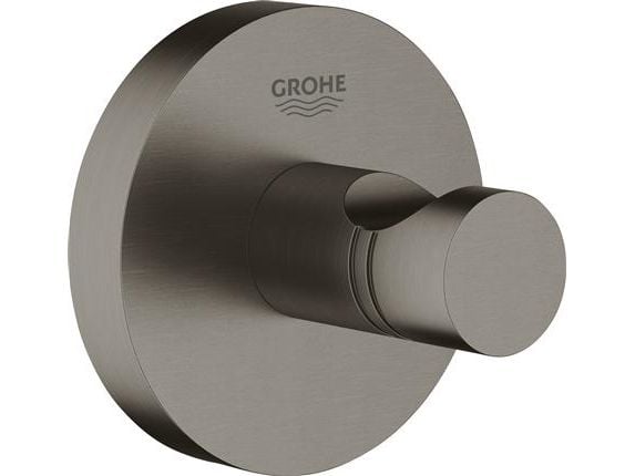 Grohe Essentials håndklædekrog i metal - Børstet Hard Graphite