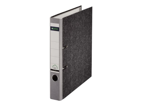 Leitz - Hevarmbuefil - bokryggbredde: 52 mm - for A4 (210 x 297 mm) - kapasitet: 350 ark - grå