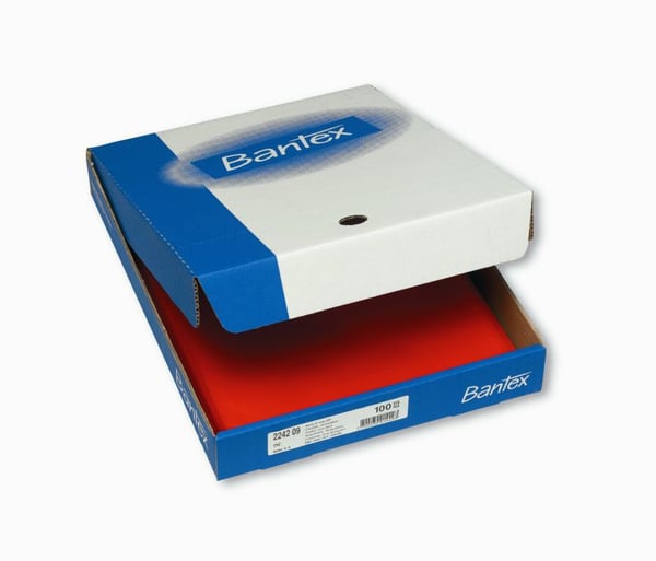 BANTEX CHARTEK 100 KPL 0,11 MM, PUNAINEN