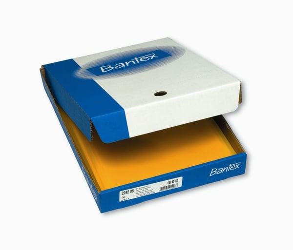 Plastomslag Bantex A4 gul 0,11 mm - (100 stk.)