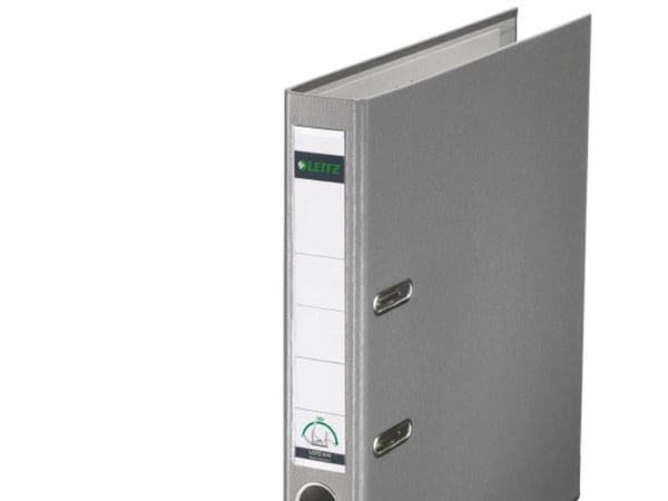 Leitz 180° Plastic Lever Arch File, A4, Harmaa, 350 arkkia, 5,2 cm, 55 mm, 320 mm