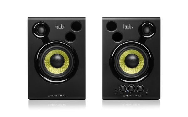 Hercules DJMonitor 42, 60 - 20000 Hz, 40 W, 80 W, 10,2 cm (4"), Svart, MDF