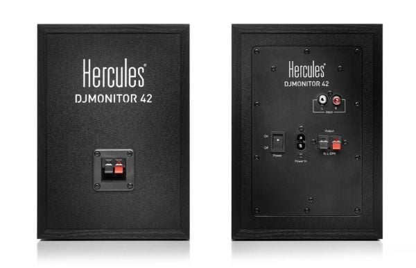 Hercules DJMonitor 42, 60 - 20000 Hz, 40 W, 80 W, 10,2 cm (4"), Svart, MDF