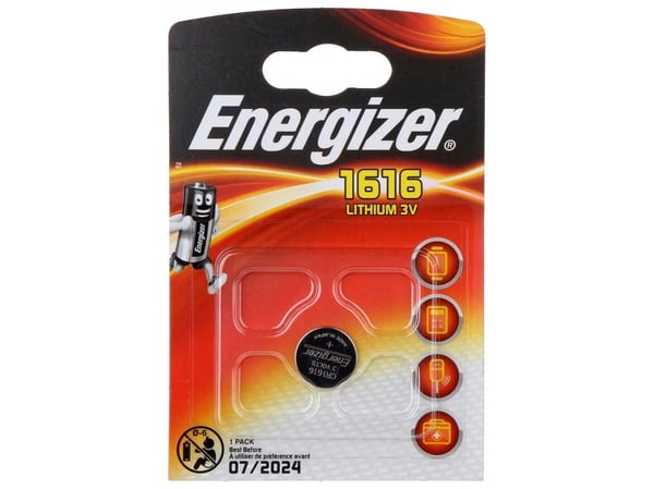 Energizer 1616 - Batteri CR1616 - Li - 60 mAh