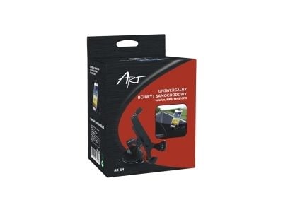 ART AX-14 - Bilholder for GPS-sporeenhet, mobiltelefon, digital spiller - svart